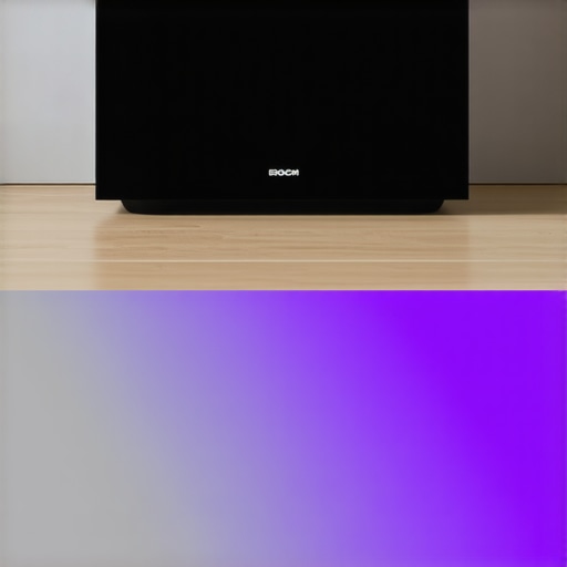 Wireless subwoofer placed near a wall in a stylish living room, demonstrating ideal positioning for rich bass