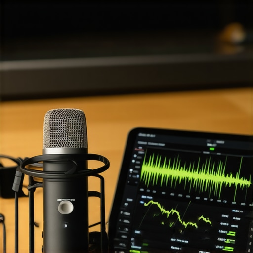 Calibration microphone and Wi-Fi analyzer app used for maintaining a home theater system.